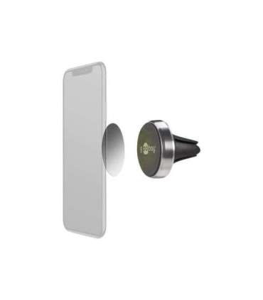Goobay Magnetic mount Metal Slim Design for smartphones (35mm) 38685 Black/Silver Magnetic holder is suitable