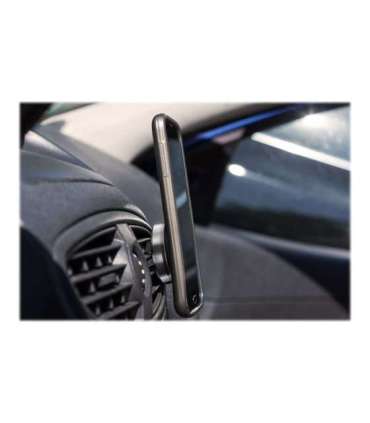 Goobay Magnetic mount Metal Slim Design for smartphones (35mm) 38685 Black/Silver Magnetic holder is suitable