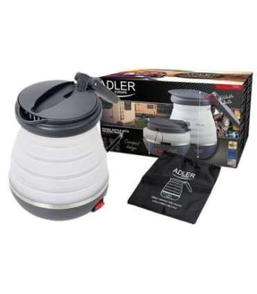 Adler Travel kettle AD 1279 Electric 750 W 0.6 L Silicon White