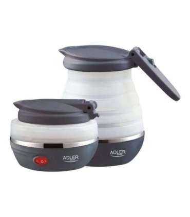 Adler Travel kettle AD 1279 Electric 750 W 0.6 L Silicon White