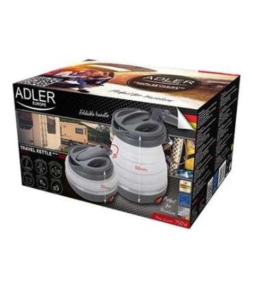 Adler Travel kettle AD 1279 Electric 750 W 0.6 L Silicon White