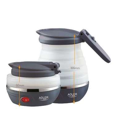 Adler Travel kettle AD 1279 Electric 750 W 0.6 L Silicon White