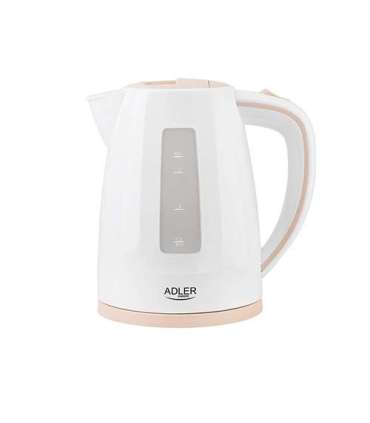Adler Kettle AD 1264 Standard 2200 W 1.7 L Plastic 360° rotational base White