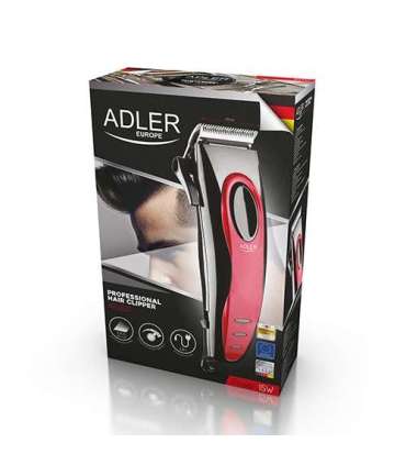 Adler Hair clipper AD 2825 Corded Red