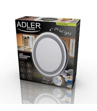 Adler Bathroom Mirror AD 2168 20 cm LED mirror White