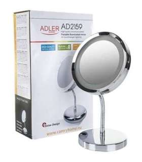 Adler Mirror AD 2159 15 cm LED mirror Chrome