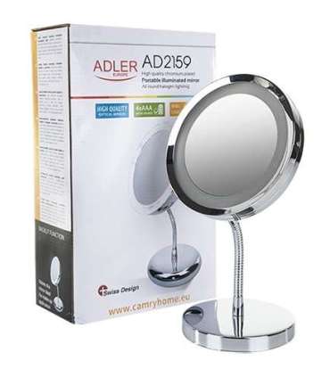 Adler Mirror AD 2159 15 cm LED mirror Chrome