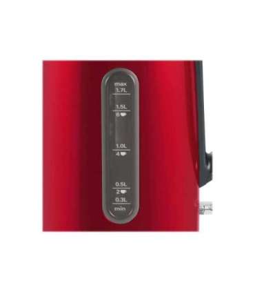 Bosch Kettle DesignLine TWK4P434 Electric 2400 W 1.7 L Stainless steel 360° rotational base Red/Black