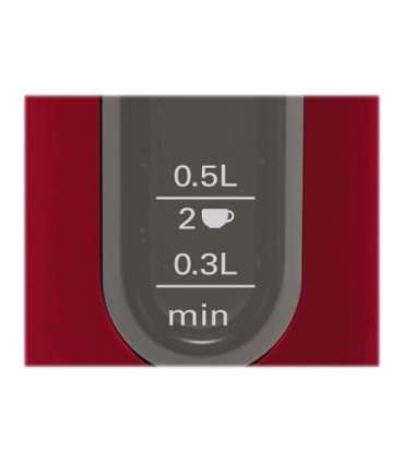 Bosch Kettle DesignLine TWK4P434 Electric 2400 W 1.7 L Stainless steel 360° rotational base Red/Black