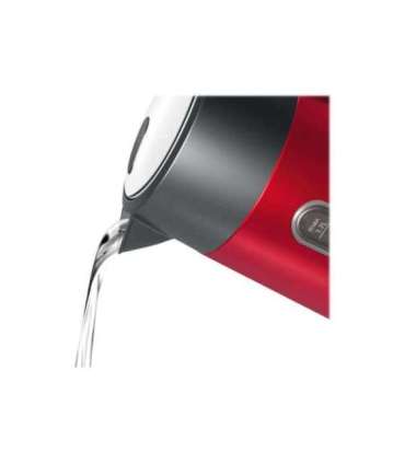 Bosch Kettle DesignLine TWK4P434 Electric 2400 W 1.7 L Stainless steel 360° rotational base Red/Black