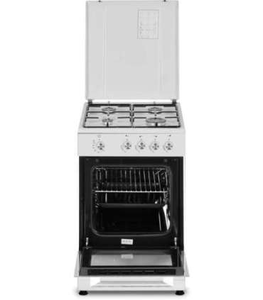 Simfer Cooker 4401SGRBB Hob type Gas Oven type Gas White Width 50 cm Depth 55 cm 49 L