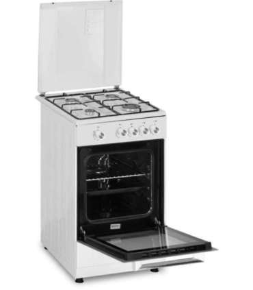 Simfer Cooker 4401SGRBB Hob type Gas Oven type Gas White Width 50 cm Depth 55 cm 49 L