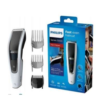 Philips Hair clipper HC5610/15 Series 5000 Cordless or corded Number of length steps 28 Black/Grey