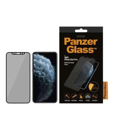 PanzerGlass P2666 Screen protector Apple iPhone X/Xs/11 Pro Tempered glass Black Confidentiality filter