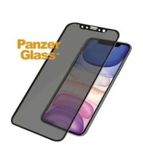PanzerGlass P2665 Screen protector Apple iPhone Xr/11 Tempered glass Black Confidentiality filter Full