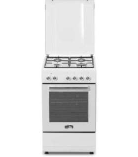 Simfer Cooker 5405SERBB Hob type Gas Oven type Electric White Width 50 cm Electronic ignition Depth 60