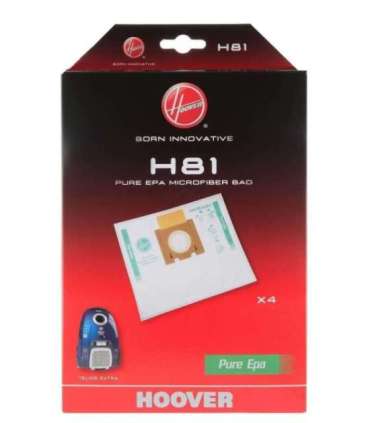 Hoover Pure Epa microfiber Vacuum cleaner bags H81, White
