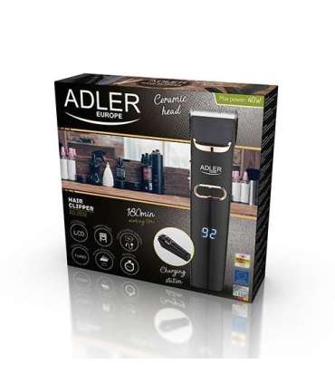 Adler Hair Clipper AD 2832 Cordless or corded Number of length steps 4 Black