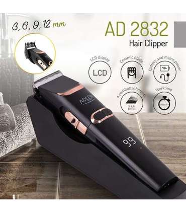 Adler Hair Clipper AD 2832 Cordless or corded Number of length steps 4 Black