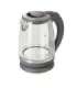 Adler Kettle AD 1286 Standard 2200 W 2 L Plastic/Glass 360° rotational base Grey/ transparent