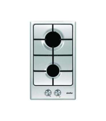 Simfer Hob H3.200.VGRIM Gas Number of burners/cooking zones 2 Rotary knobs Stainless steel