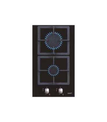 CATA Hob SCI 3002 BK Gas on glass Number of burners/cooking zones 2 Rotary knobs Black