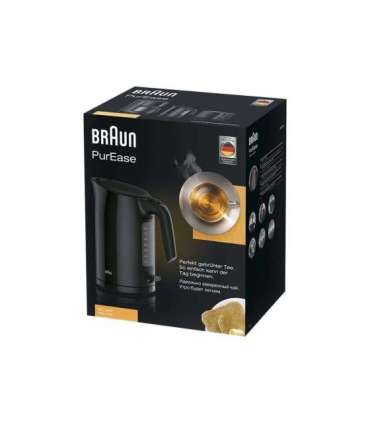 Braun Kettle WK3100BK PurEase Standard 2200 W 1.7 L Plastic 360° rotational base Black