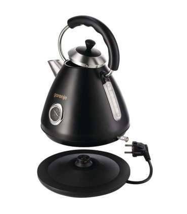 Gorenje Kettle K17CLBK Electric 2200 W 1.7 L Plastic and metal 360° rotational base Black