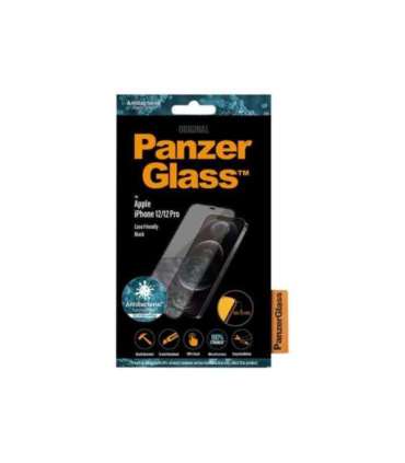 PanzerGlass Apple For iPhone 12/12 Pro Glass Black 100% touch The coating is non-toxic Case Friendly