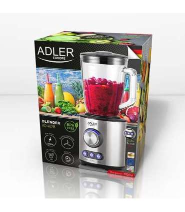 Adler Blender AD 4078 Tabletop 1700 W Jar material Glass Jar capacity 1.5 L Ice crushing Stainless steel
