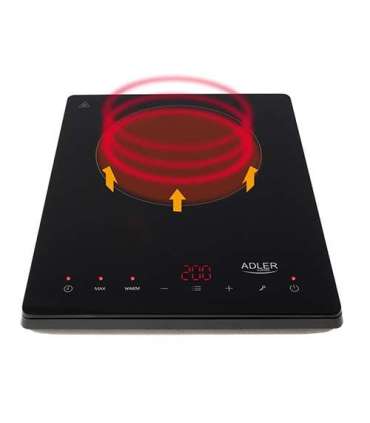 Adler Hob AD 6513 Number of burners/cooking zones 1 LCD Display Black Induction