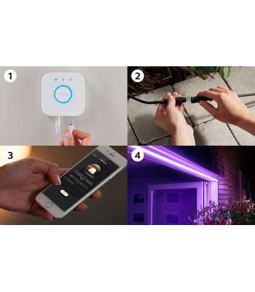 Philips Hue|Lightstrip|Hue White and Colour Ambiance|White and colored light
