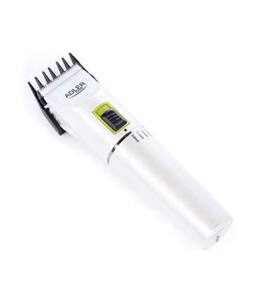 Adler Hair clipper AD 2827 Cordless or corded Number of length steps 4 White