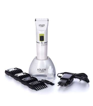 Adler Hair clipper AD 2827 Cordless or corded Number of length steps 4 White