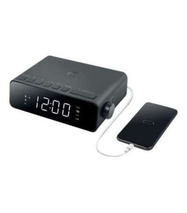 Muse Alarm function M-175 WI AUX in Alarm Clock Black