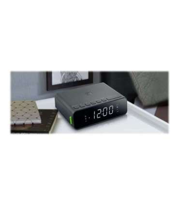 Muse Alarm function M-175 WI AUX in Alarm Clock Black