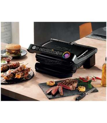 TEFAL OptiGrill+ GC712834 Contact grill 2000 W Black