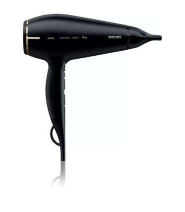 Philips Hair Dryer HPS920/00 Prestige Pro 2300 W Number of temperature settings 3 Ionic function Black/Gold