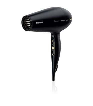 Philips Hair Dryer HPS920/00 Prestige Pro 2300 W Number of temperature settings 3 Ionic function Black/Gold