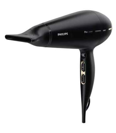 Philips Hair Dryer HPS920/00 Prestige Pro 2300 W Number of temperature settings 3 Ionic function Black/Gold