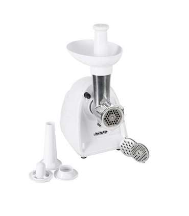 Mesko Meat mincer MS 4809 White 350 W Middle size sieve mince sieve poppy sieve plunger sausage filler