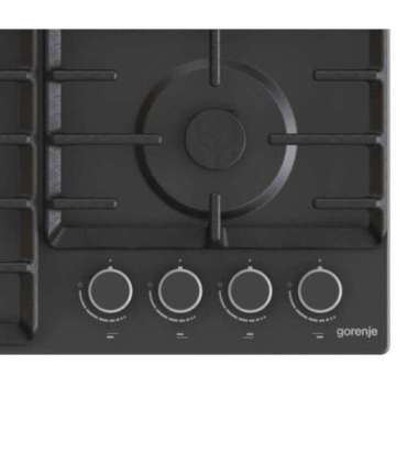 Gorenje Hob GW642AB Gas Number of burners/cooking zones 4 Rotary knobs Black
