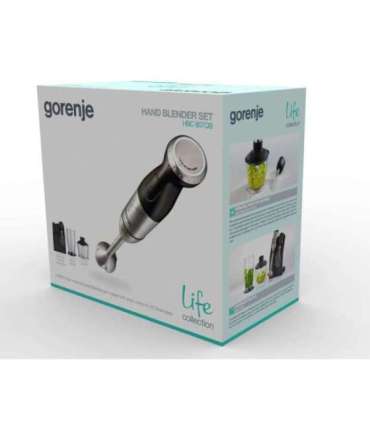 Gorenje Blender HBC807QB Hand Blender 800 W Jar material Plastic Jar capacity 0.5 L Chopper Black