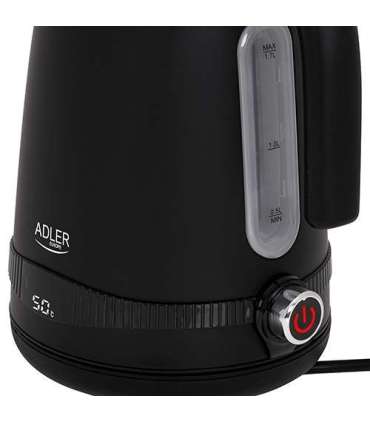 Adler Kettle AD 1295b Electric 2200 W 1.7 L Stainless steel 360° rotational base Black