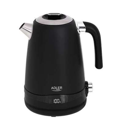 Adler Kettle AD 1295b Electric 2200 W 1.7 L Stainless steel 360° rotational base Black