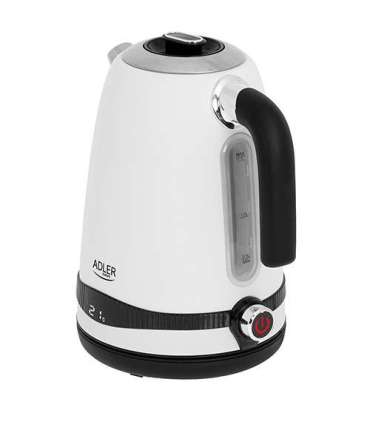 Adler Kettle AD 1295w Electric 2200 W 1.7 L Stainless steel 360° rotational base White
