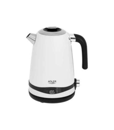 Adler Kettle AD 1295w Electric 2200 W 1.7 L Stainless steel 360° rotational base White