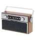 Camry Bluetooth Radio CR 1183 16 W AUX in Wooden