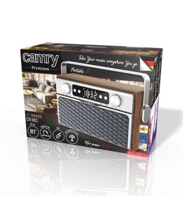 Camry Bluetooth Radio CR 1183 16 W AUX in Wooden