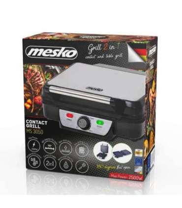 Mesko Grill MS 3050 Contact grill 1800 W Black/Stainless steel